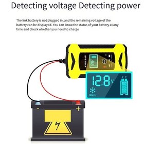 Resim Xurunkeji 12v 6a Araba Akü Şarj Cihazı 220v Akıllı Kamyon Motosiklet Araba Şarj Cihazı Darbeli Onarım Islak Kuru Kurşun Asit Jel Şarj Cihazı Ab 