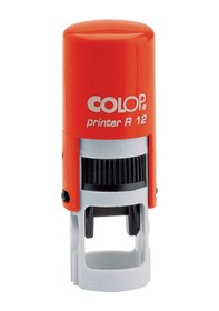 Resim Colop R12 Yuvarlak Kırmızı Kasa Siyah Keçe - 12 MM 