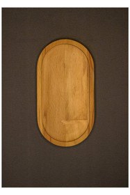 Resim GÖKÇEHOME Naturel Ahşap Yağdanlık Sunum Standı Tahtası Altlık 