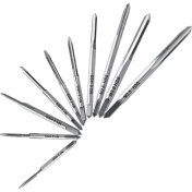 Resim Guangdong Spirit 10 Adet Mini Spiral Flüt Musluklar Setleri Metrik Düz Flüt Kaba Iplik Saatler Için Dokunarak, M1-M3.5 (Yurt Dışından) 