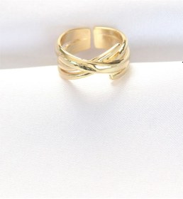 Resim Kalın Gold Renk Yüzük Ayarlanabilir Çok Renkli 