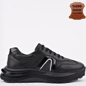Resim Muggo Bruno Bağcıklı Hakiki Deri Kalın Taban Erkek Günlük Sneaker Spor Ayakkabı 