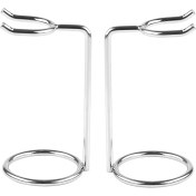 Resim Erkekler Metal Sanat Tıraş Fırçası Stand Standı Jilet Baskı Krom Gümüş Tıraş Jilet Sakalı Temiz Tıraş Kart Kartuşu Kolay Taşıma (Yurt Dışından) 