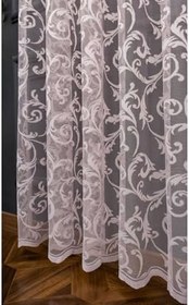 Resim Ev Depo Home Taç Şal Desen Normal (Orta) Pile Tül Perde Tek Kanat SALDSNPDRNRML, Pudra, 150 x 240 