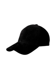 Resim Unisex Vegan Süet Şapka Siyah 