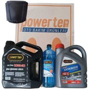Resim Powerten 10W40 Motor Yağı + 3 Litre Antifriz + -20°C Cam Suyu Seti 