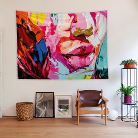 Resim Lips Duvar Örtüsü - 60 cm x 90 cm 