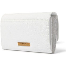 Resim Kurt Geiger Shoreditch Chain Wallet Deri Zincirli Cüzdan 19x11 Cm , Şık Ve Kullanışlı Beyaz 