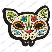 Resim Desenli Kedi Figür Sticker 00258 