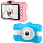 Resim Çocuk Fotoğraf Makinesi 3.5 Inç 80w Hd Çift Lens Selfie Kamera X600 + 8 gb Hafıza Kartı CMR18 Lisa Butik