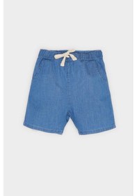 Resim DeFacto Erkek Bebek Beli Lastikli Jean Şort E6837A525SMBE394 Mavi 