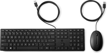 Resim HP 320MK 9SR36AA Türkçe Siyah Kablolu Klavye Mouse Seti 