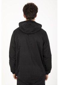 Resim Maraton Sportswear Comfort Erkek Kapşonlu Uzun Kol Basic Siyah Yağmurluk 21353-siyah Siyah 