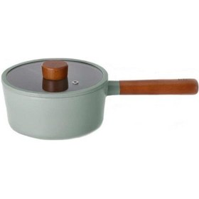 Resim Neoflam Fika Cam Kapaklı Alüminyum Döküm Sos Tencere 18 CM Gri 