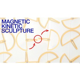 Resim Opencart Manyetik Kinetik Heykel Sadece Plastik Aparattır 