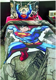 Resim Özdilek Superman Stone Tek Kişilik Lisanslı Kapitone Çocuk Nevresim Takımı 42921 