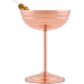 Resim Turna Bakır Zo-Martini Kadeh Düz 250 ML Kırmızı Turna0483-1 