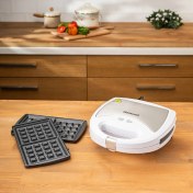 Resim Homend - Emsan Toastbuster 1319H Tost Makinesi (Waffle Plakalı) Beyaz 