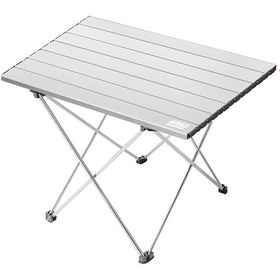 Resim Haegs Full Alüminyum Katlanır Kamp Masası, Piknik, Plaj, Ourdoor Hafif Kamp Masası Orta Boy - Gümüş 