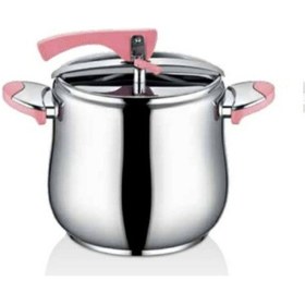 Resim Inter Çelik Düdüklü Tencere 12 L Pembe 