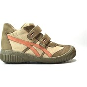 Resim Onlo Ayakkabı Chs.03 Deri Haki Ortopedik Erkek Çocuk Ayakkabı 