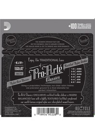 Resim D'addario Ej31 Klasik Gitar Tel Seti 4/4 . Rectıfıed Clear Nylon 