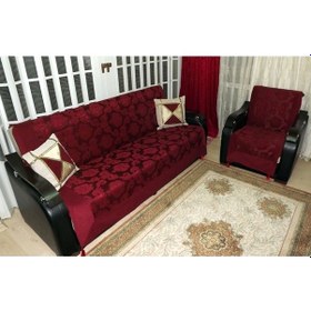 Resim Milenyum Saraylı Lüx Kolsuz Maxi Koltuk Örtüsü Takımı (3+3+1+1)- 