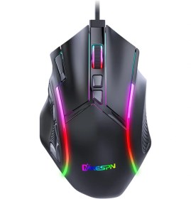 Resim Sones Mkespn X15 Tam Hızlı 12800 Dpı 12 Düğmeli Makro Tanımlı Rgb Kablolu Fare Diğer 