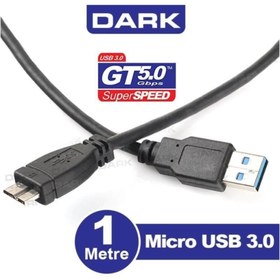 Resim Dark 1 Metre USB 3.0 - Micro B Taşınabilir Disk Kablosu DK-CB-USB3MICROB 