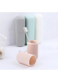 Resim Antiksüs Buffer® Seyahat Tipi Plastik Diş Fırçası Gözlük Kalem Fırça Erzak Saklama Kabı Düzenleme Kale Mlik 