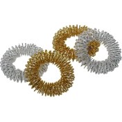 Resim Guangdong Spirit 4'lü Tıp Akupunktur Masaj Yüzükleri (Gümüş + Altın) - Intl 