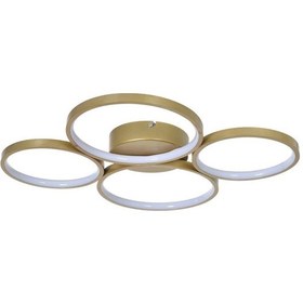 Resim Fernando Modern Tasarım Yatak Odası - Salon - Mutfak Eskitme Renk Beyaz Ledli 4 Lü Led Avize Eskitme 