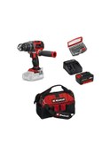 Resim Einhell TP-CD 18/60 Li-ı Bl Solo Darbeli Akülü Vidalama + 1x4AH Akü + 32 Parça Bits Uç Seti 45/29 Kumaş Çanta 