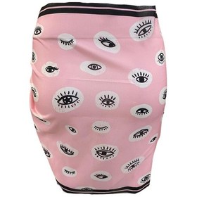 Resim Tarzını Seç Kısa Pareo - Pembe Göz Model 150x50 Cm Çok Renkli 