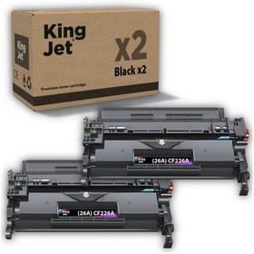 Resim Kingjet Hp Uyumlu 26a Cf226a Standart Kapasiteli 2'li Paket Çipli Uyumlu Toneri Mfp M426dw 