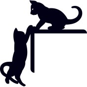 Resim Buketiket Kedi Fare Sticker Priz Folyo Sticker 