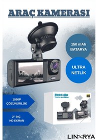 Resim Blm-86 Araç Kamerası Full Hd 1080p Araç İçi Kamera 170 Geniş Açı Gece Görüşlü Döngüsel Kayıt 