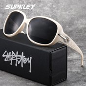 Resim SUPKLEY Kadınlar için Polarize Spor Gözlükler, TAC Lensli, Koruma ve Anti-Parlama Özellikli - Hafif Oval Çerçeve, Darbe Dayanıklı Tasarım, Metal Menteşeli, Kılıf ve Bez Dahil - Sürüş, Açık Hava Aktiviteleri ve Hediye İçin İdeal 