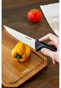 Resim Cooker 29 Cm Paslanmaz Çelik Kasap Bıçağı Siyah Ckr4598 