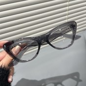 Resim Geniş Bacaklı, Kore Tarzı, Instagram Trendi Gözlük Çerçevesi, Şeffaf Lensli, Metal Menteşeli ve Temizleme Bezi İçeren Moda Küçük Çerçeveli Gözlükler 