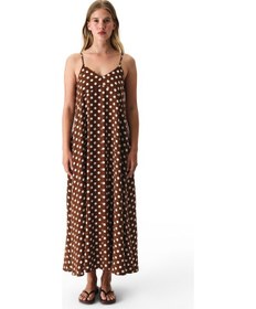 Resim Penti Polka Dot Elbise Çok Renkli 