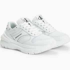 Resim Calvin Klein Runner Laceup Snap Wn Kadın Sneaker Triple White - WHITE 