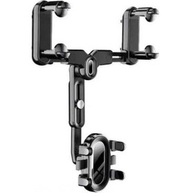 Resim Besthome1 360 Dönen Otomobil Kamera Aynası - Telefon Tutucu, Evrensel Uyumlu, Siyah, Dayanıklı Abs+pu Malzeme Siyah 