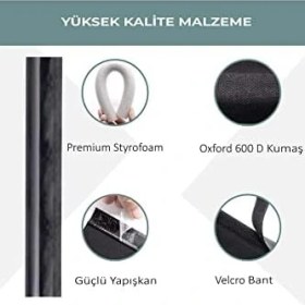 Resim Mcreative Kapı Altı Rüzgar Önleyici Isı Yalıtım Süngeri Eşik Altlığı Rüzgarlık Stoper Toz Soğuk Sünger Tek Taraflı Çelik Kapı Dış Kapı 
