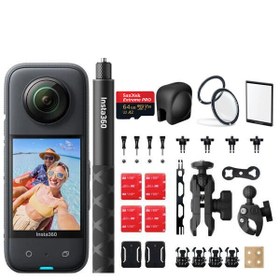 Resim Insta360 X3 360 Derece Kamera Motosiklet Kiti 