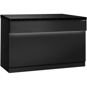 Resim Kasa Bankosu TORONTO - 1150mm - Siyah Ön Panel - Siyah Granit Çalışma Tezgahı 
