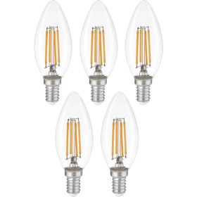 Resim Heka 5'li Rustik LED Ampul 8W 3000K E14 (Gün Işığı) 