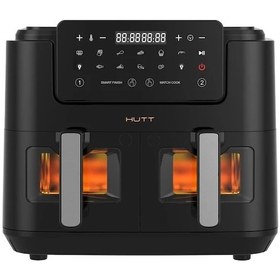 Resim Hutt D9 Çift Hazneli 9 Lt Airfryer Yağsız Fritöz 