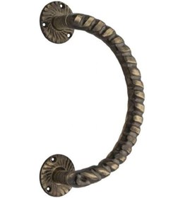 Resim Prinç döküm antik oksit rustik eskitme, ferforje tipi osmanlı kap 