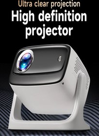 Resim TECHNOMEN Film Projektörü, Ev Sineması Projektörü Full HD 1080P, Gizli Arayüz ÇANTA 